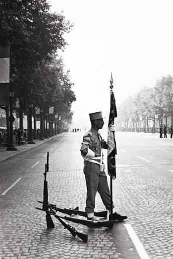 HENRI CARTIER-BRESSON (1908-2004) Soldier, Champs-Elysees * Cobbler, London * Man in front of Cathedral * Lourdes.